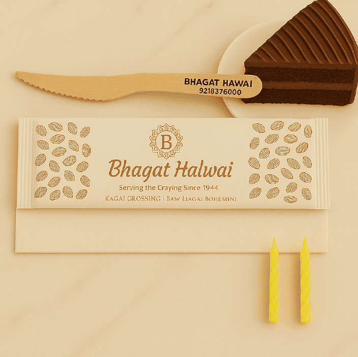 Cake Printed Cutlery Kit