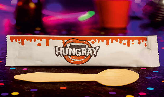 140mm Printed Cutlery Kit