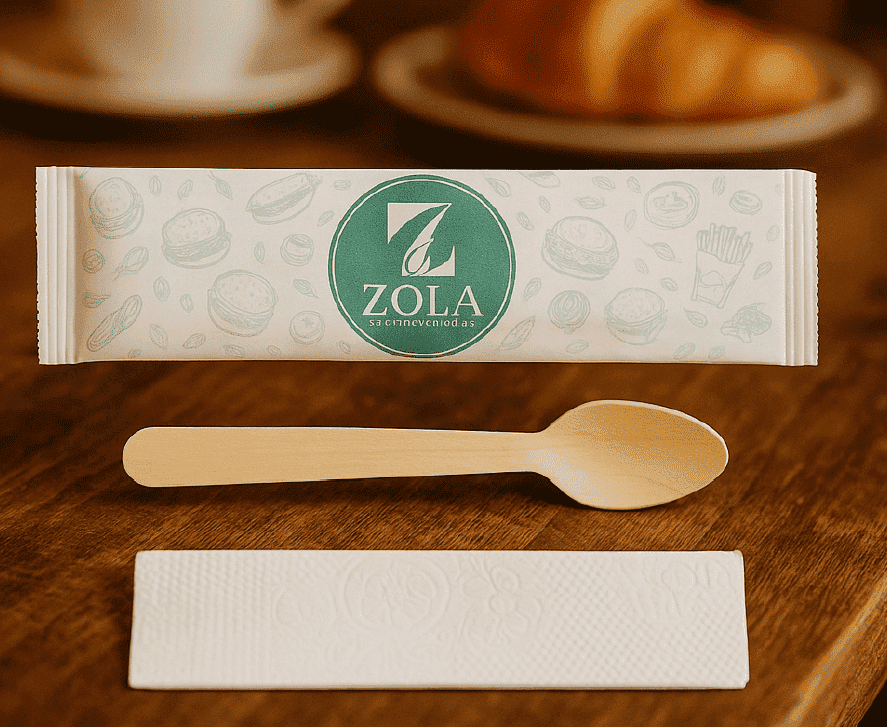 140mm Printed Cutlery Kit