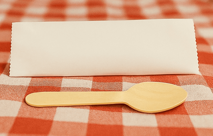 140mm Non Printed Cutlery Kit