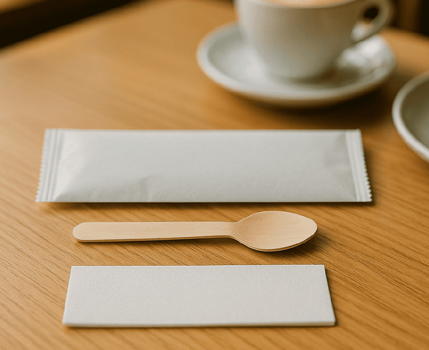 140mm Non Printed Cutlery Kit