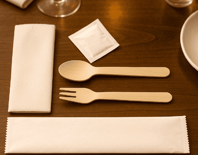 140mm Non Printed Cutlery Kit