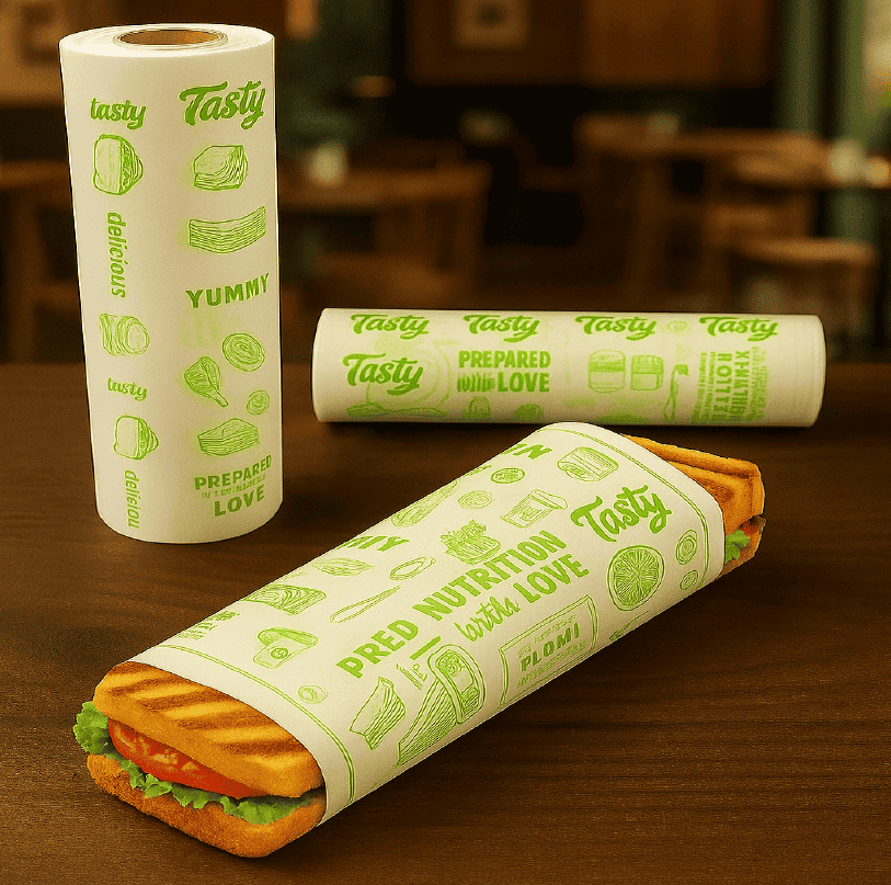 NON CUSTOMISED PRINTED BUTTER PAPER ROLL